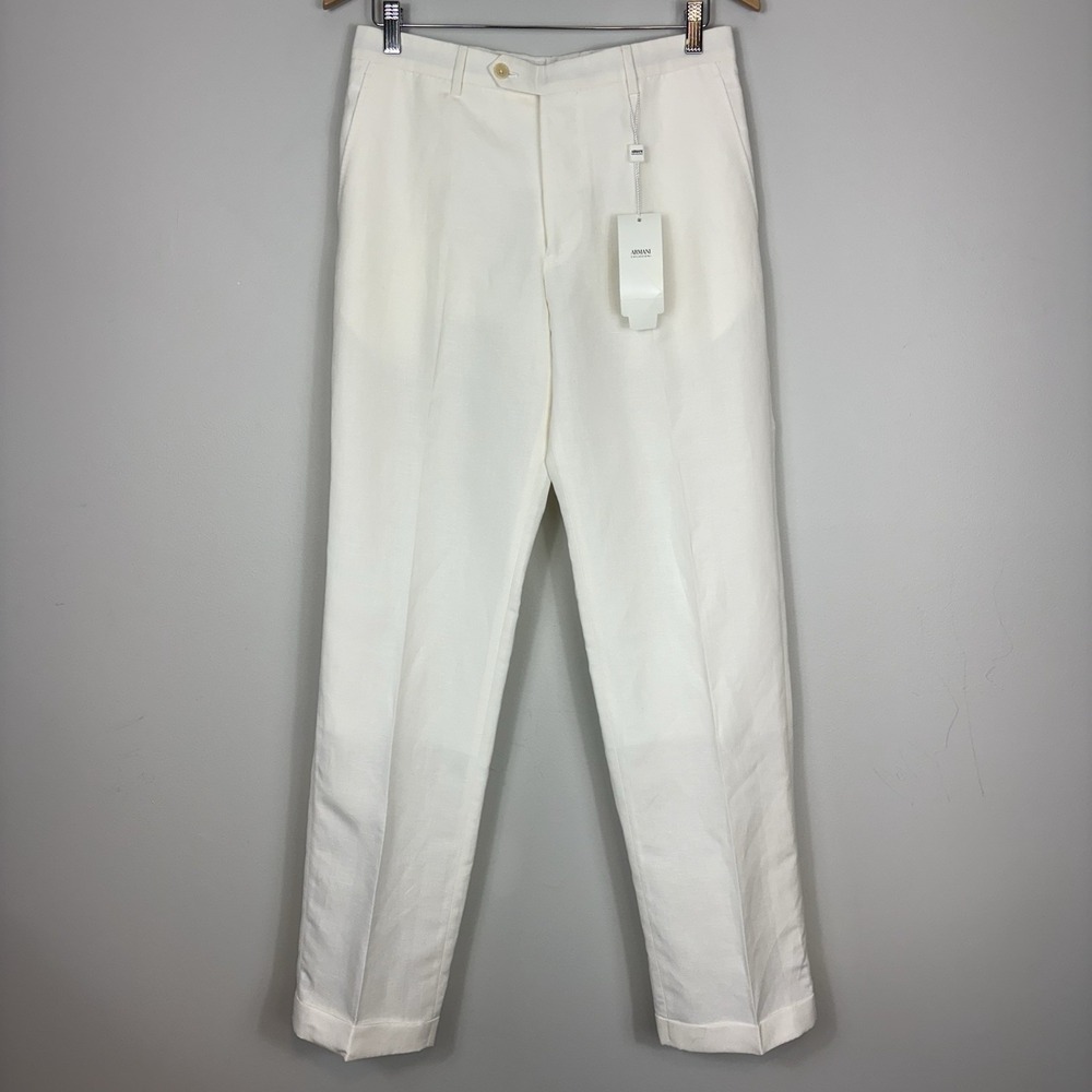 Giorgio Armani White Men's Chinos